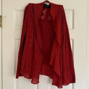 Meadow Rue Vibrant Red Women's Cardigan